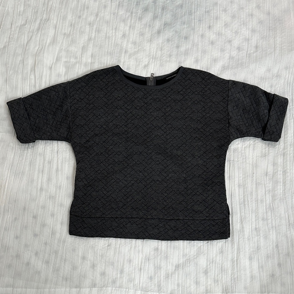 Grey Textured Top